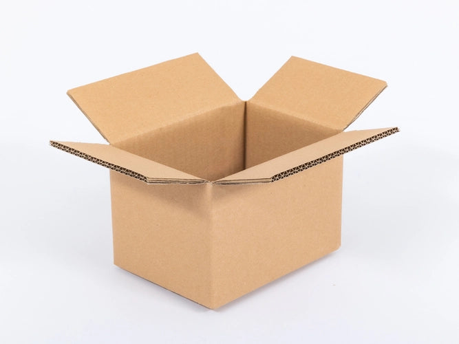 Kartonnen dozen 200x150x150mm dubbelgolf 560g/m2 bruin