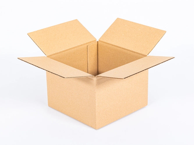 Kartonnen dozen 200x200x150mm enkelgolf B 380g/m2 bruin