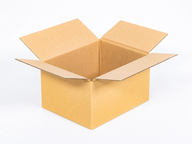 Kartonnen dozen 250x200x150mm enkelgolf B 380g/m2 bruin