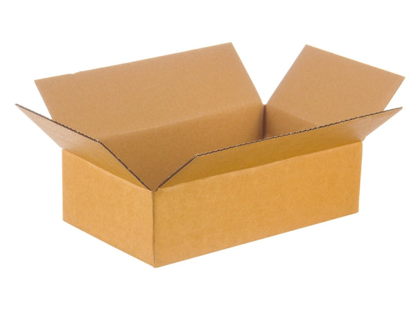 Kartonnen dozen 290x190x90mm binnenmaat enkelgolf B 380g/m2 bruin