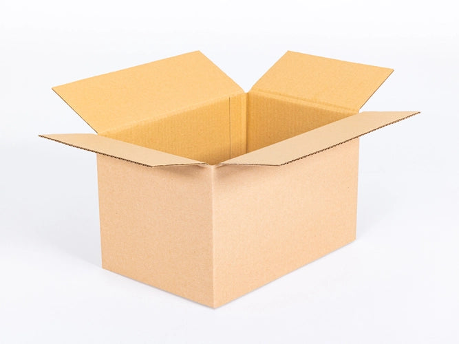 Kartonnen dozen 300x200x190mm enkelgolf B 380g/m2 bruin