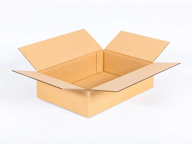 Kartonnen doos 300x200x80mm enkelgolfs 380g/m2 bruin