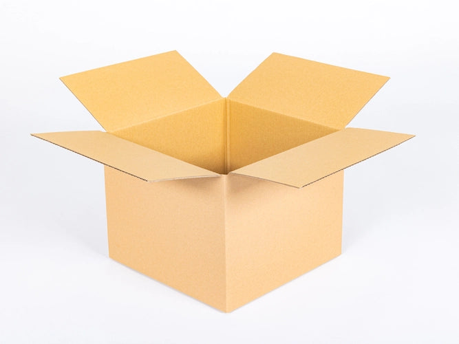 Kartonnen dozen 300x300x250mm enkelgolf B 320g/m2 bruin