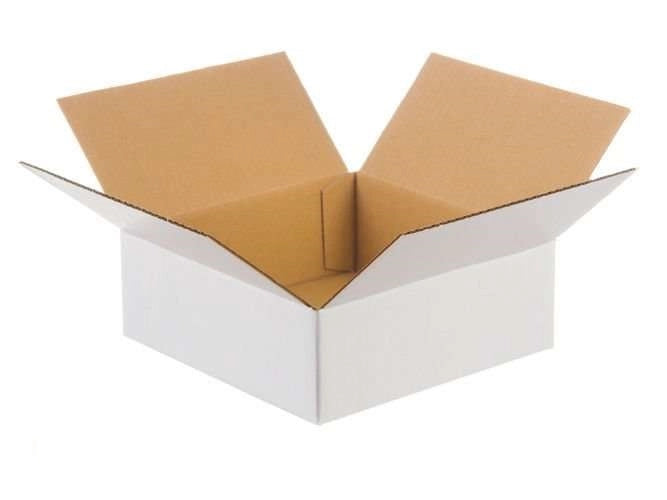 Flap cardboard 350x350x150mm 3W B 360g/m2 White