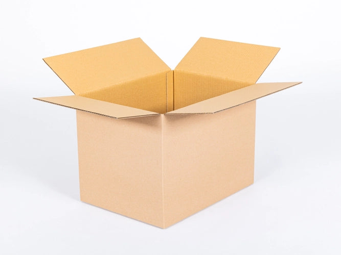 Kartonnen dozen 400x300x300mm dubbelgolf 490g/m2 bruin