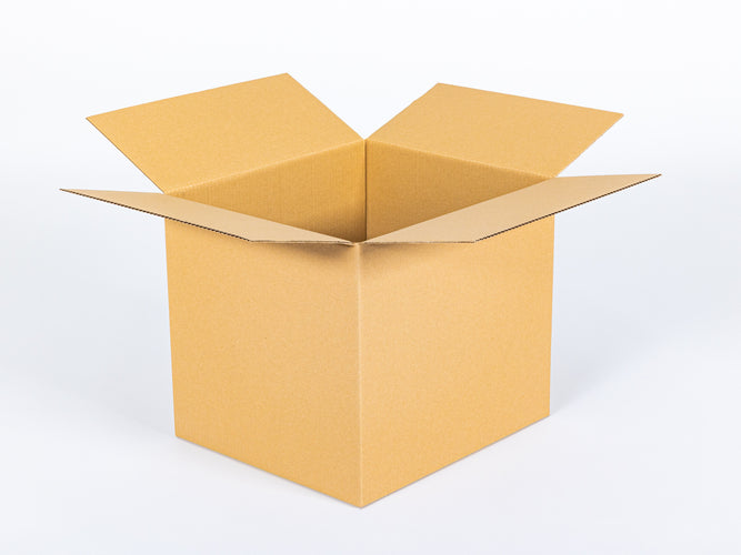 Kartonnen doos 400x350x350mm enkelgolfs 400g/m2 bruin