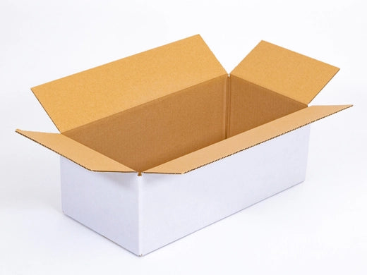 Kartonnen dozen 540x280x230mm enkelgolf B 410g/m2 Wit