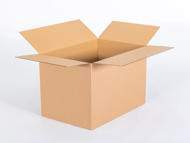 Kartonnen dozen 600x400x400mm enkelgolf B 320g/m2 bruin Pocztex L