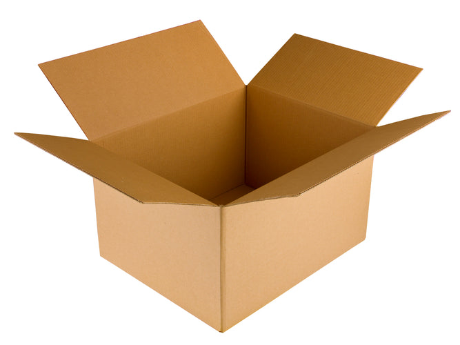 Kartonnen doos 620x400x400mm enkelgolfs 530g/m2 bruin