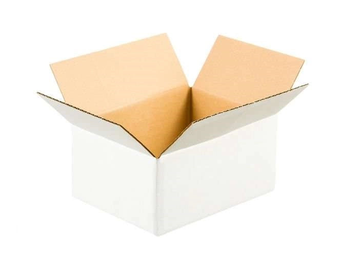 Flap cardboard 800x600x600mm 5W EB 600g/m2 White 1 piece 1 pc