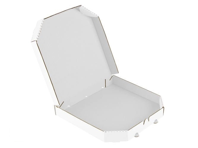 Pizzadoos 240x240x40mm enkelgolf E 370g/m2 Wit-Wit