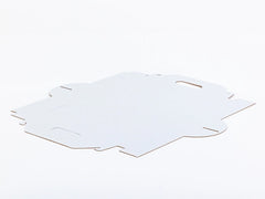 Kartonnen doos met handgreep voor taart en koekjes 300x150x80 mm enkelgolf E 400g/m² Wit 10 stuks