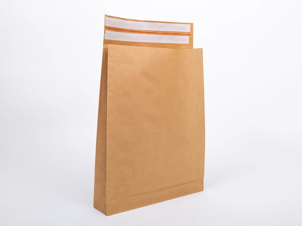 E-commerce enveloppen met blokbodem, bruin, BONG, 570x450x100+100mm