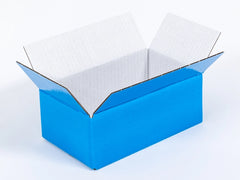 Blauw kartonnen doos 200x120x80mm enkelgolf B 405 g/m² 20 stuks