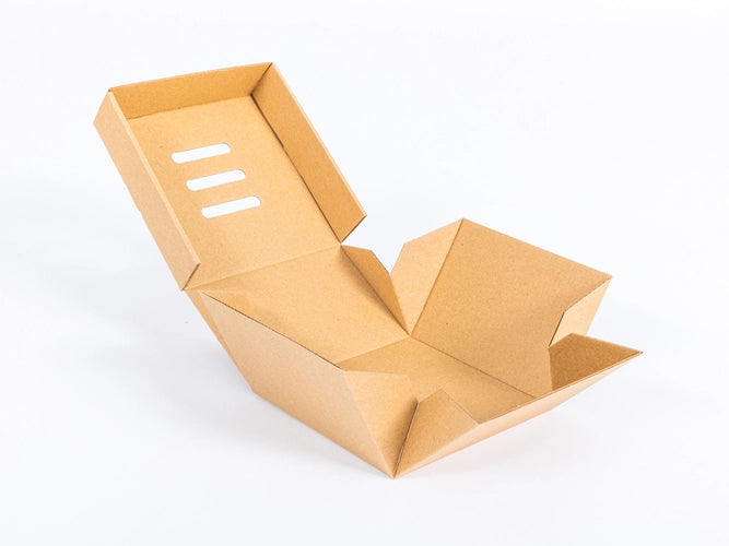 Burger packaging, box 150x150x100 mm 3W E 380 g/m² Gray FSC Mix