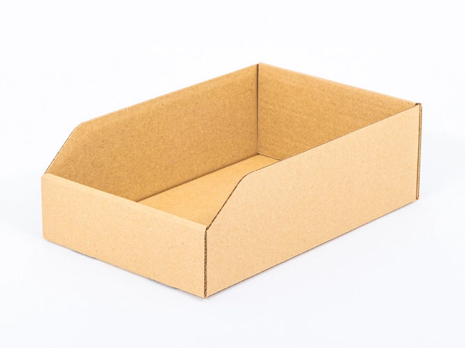 Cardboard storage box 300x200x100mm 3W B 420g/m2 Gray FSC Mix