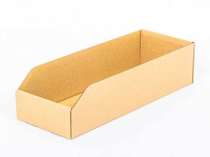 Cardboard storage box 400x150x100mm 3W B 420g/m2 Gray FSC Mix
