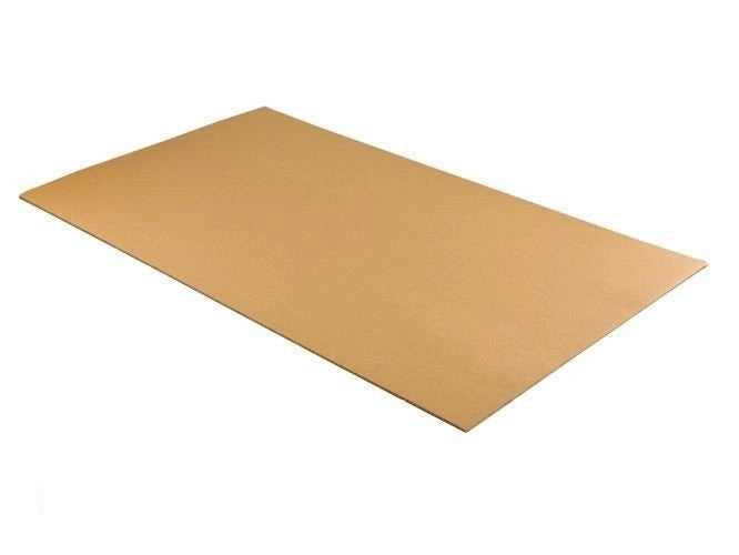 Kartonnen scheidingswand 1200x800mm dubbelgolf QB 480g/m2 bruin