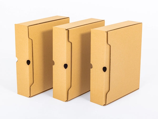 Doos archiwizacyjne voor documenten A4 320x80x285mm enkelgolf B 420 g/m² Bruin 10 stuks