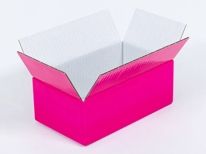 Roze kartonnen doos 200x120x80mm enkelgolf B 405 g/m² 20 stuks