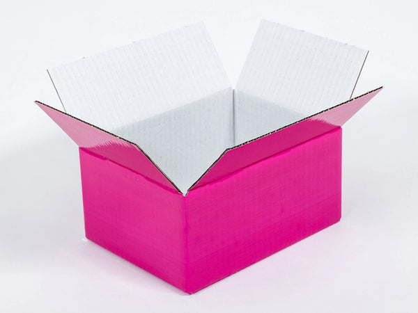 Roze kartonnen doos 200x150x100mm enkelgolf B 405 g/m² 20 stuks