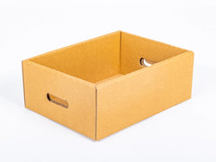 Opbergdoos van Kartonnen dozen 400x300x150mm dubbelgolf 580g/m2 bruin