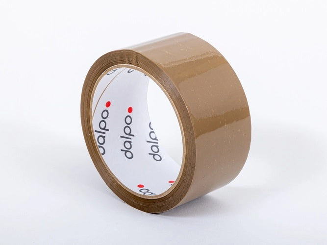 Rubber tape bruin 48mm/60y (54m) DALPO 6 stuks