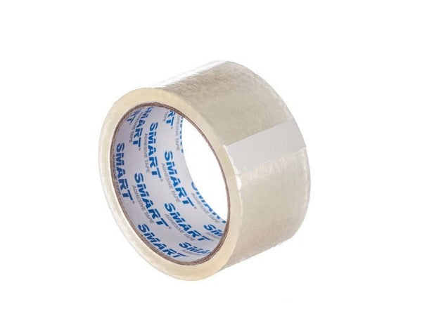 Rubber tape transparant 48mm/66y (60m) SMART Set van 6 stuks