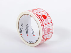 Tape kleef ostrzegawcza met opdruk "Voorzichtig glas" 48/50y (45m) DALPO 6 stuks