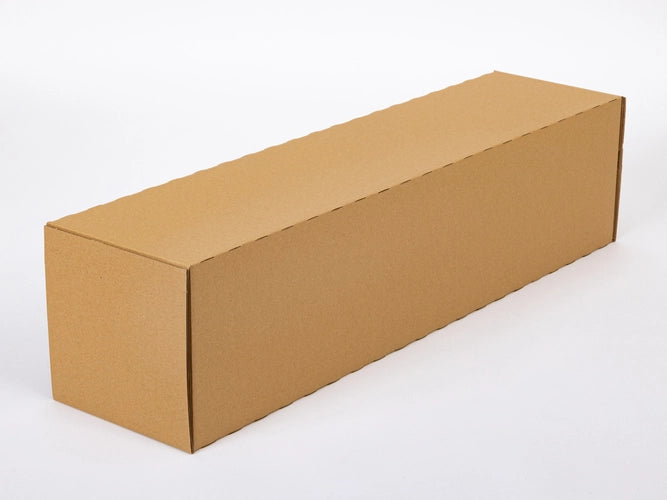 Kartonnen buis met plakstrip 200x200x800mm enkelgolf B 440g/m2 bruin