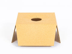 Inleg voor karton voor kleine planten fi 100mm 145x145x76mm enkelgolf B 380 g/m² Bruin 10 stuks