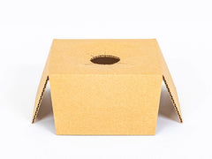 Inleg voor karton voor kleine planten fi 110mm 145x145x76mm enkelgolf B 380 g/m² Bruin 10 stuks