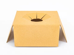 Inleg voor karton voor middelgrote planten fi 160mm 245x245x116mm enkelgolf B 380 g/m² Bruin 10 stuks