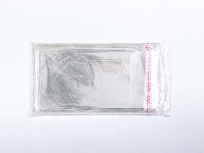 OPP-gripzakjes met zelfklevende achterkant, 100x150 mm, verpakking van, set van 5
