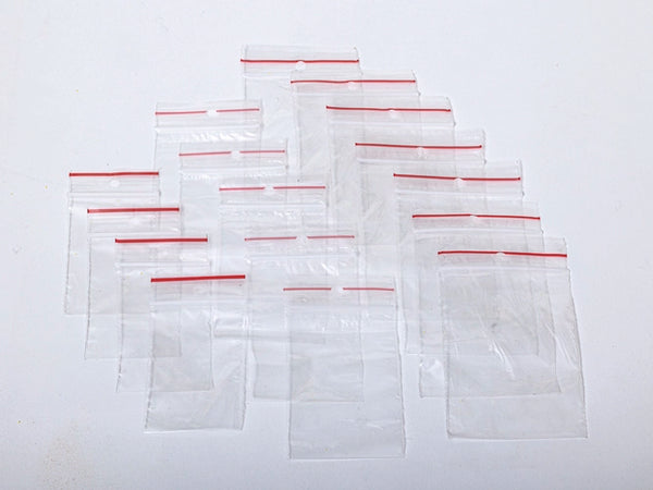 100 fleecezakjes 40x60mm 35µm, verpakking van 10. Set van 10