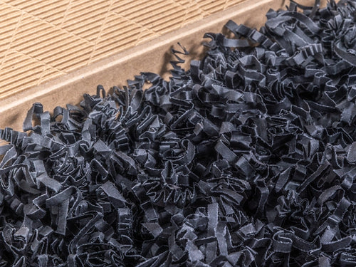 BASIC milieuvriendelijke decoratieve papieren pakketvullers, zwart - 1 kg Kartonnen dozen