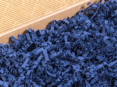 BASIC milieuvriendelijk decoratief papier voor het opvullen van pakketten, marineblauw - doos van 1 kg, set van 4