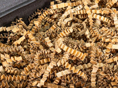 Eco kraftpapier als pakketvulling, ecologisch, decoratieve snippers, naturel/bruin - 10 kg Kartonnen dozen