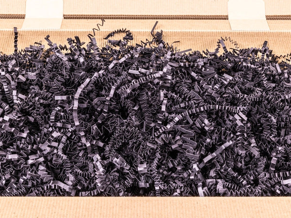 Vulmateriaal voor pakketten PakPak papierowy ecologisch decoratief Zwart / Karton 1kg 4 dozen