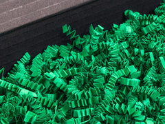 Vulmateriaal voor pakketten ZigZag Delux papieren ecologisch decoratief snippers Donkergroen - Karton 1kg 4 dozen