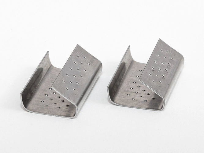 Plaatmetalen sluitingen 16 mm, doos van voor PP-tape, 1 doos, set van 1 stuk