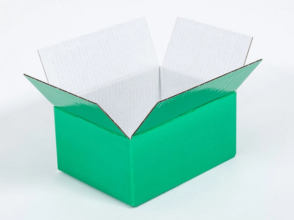 Groen kartonnen doos 200x150x100mm enkelgolf B 405 g/m² 20 stuks